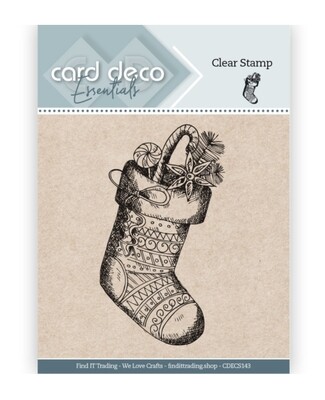 Card Deco Essentials Clear Stamp Stocking