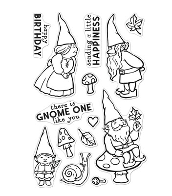 Happy Gnomes Clear Stamp Set