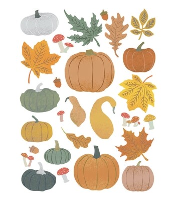 Transfers - Pumpkins And Leaves