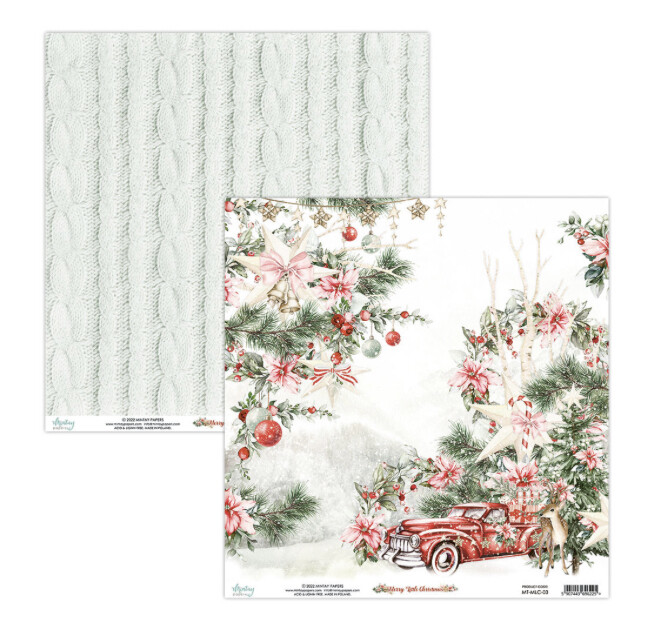 Merry Little Christmas 12x12 Patterned Paper 03