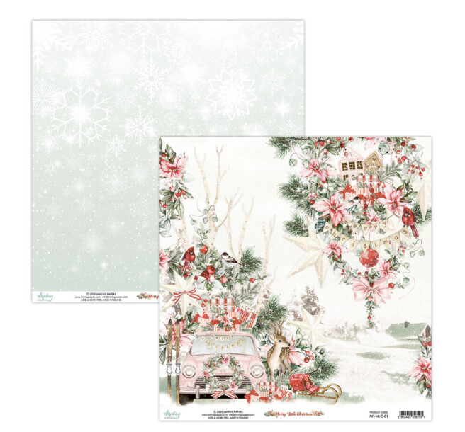 Merry Little Christmas 12x12 Patterned Paper 01