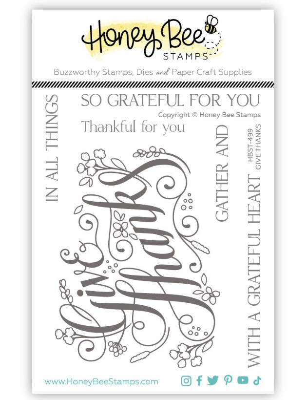 Give Thanks - Clear Stamp