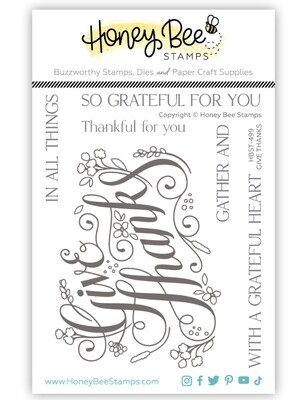 Give Thanks - Clear Stamp