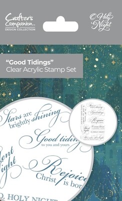 O&#39;Holy Night Good Tiddings Clear Stamp