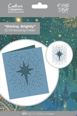 O&#39;Holy Night - Shinning Brightly Embossing Folder