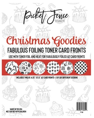 Fabulous Foiling Toner Card Fronts A2 - Christmas Goodies 12pk