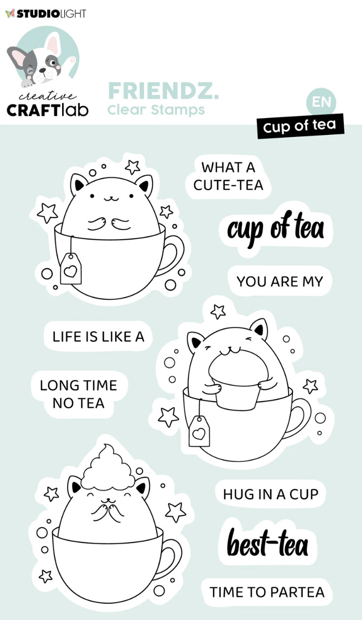 CCL Clear Stamp Cup Of Tea Friendz 11 Pcs