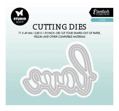 Essentials- Cutting Die- Love 2pcs