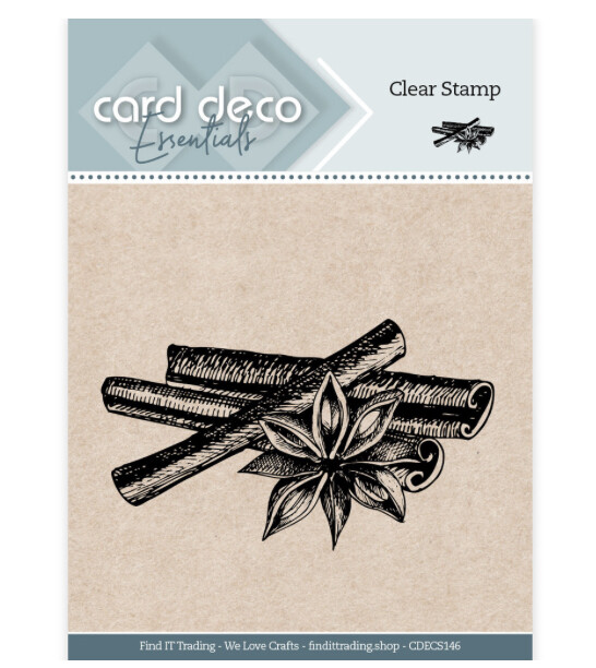Card Ceco Essentials- Cinnamon Clear Stamp