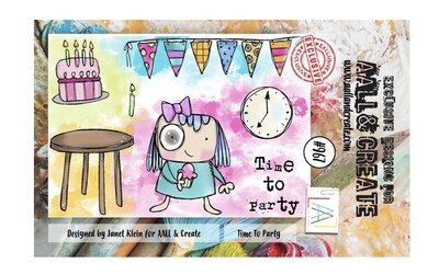 Time To Party Clear Stamp #967