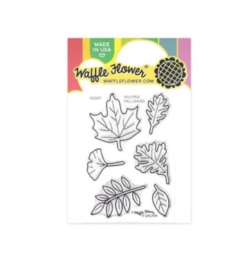 Multiple Fall Leaves Clear Stamp