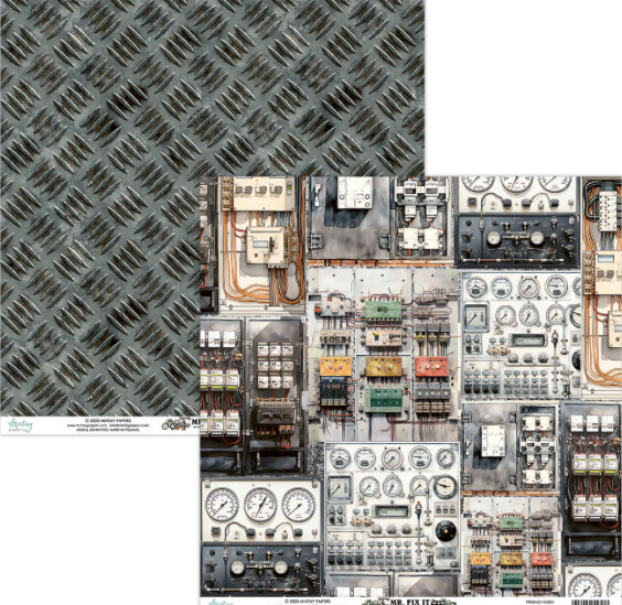 Mr Fix It 12x12 Patterned Paper -04