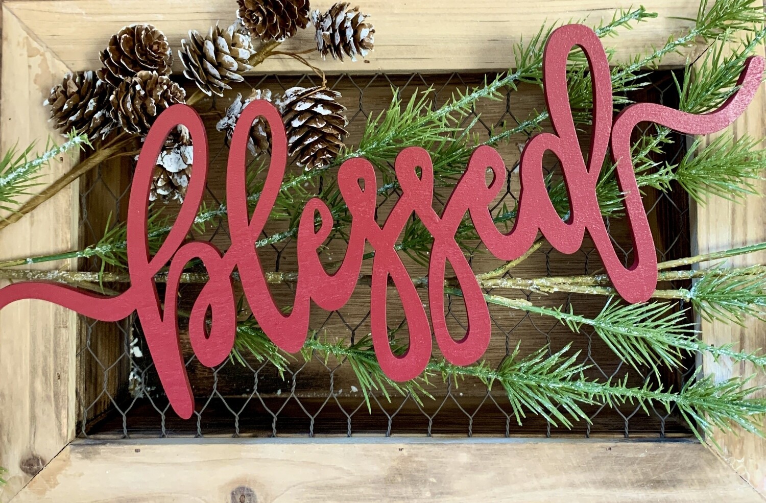 Blessed Painted Wood