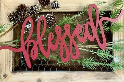 Blessed Painted Wood