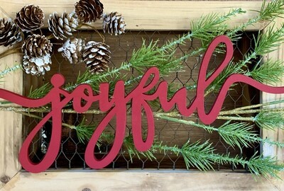 Joyful Painted Wood