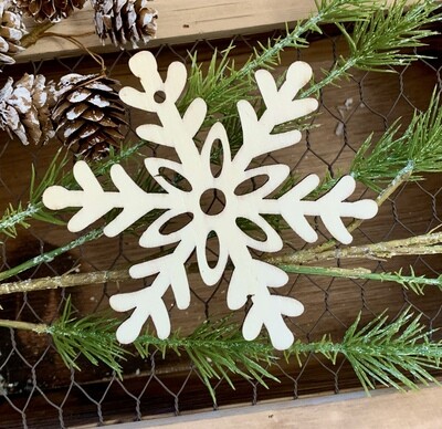 Wooden Snowflakes 4.5inch