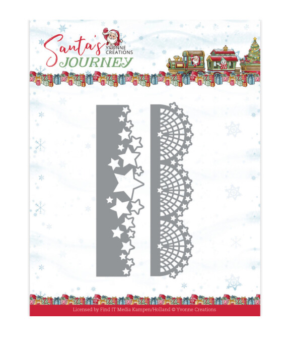 Yvonne Creations - Santa&#39;s Journey - Santa&#39;s Borders Die