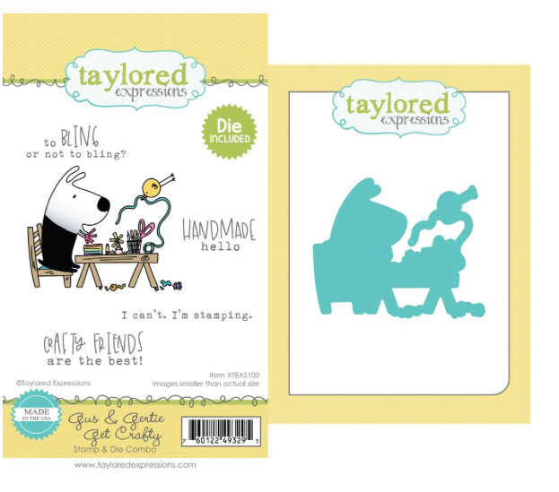 Gus And Gertie Get Crafty Stamp &amp; Die Set 6pcs
