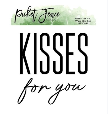 Kisses For You Word- Die 3 Pc Set
