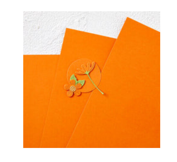 Color Essentials 8.5x11 Cardstock - Tangerine Single Sheet