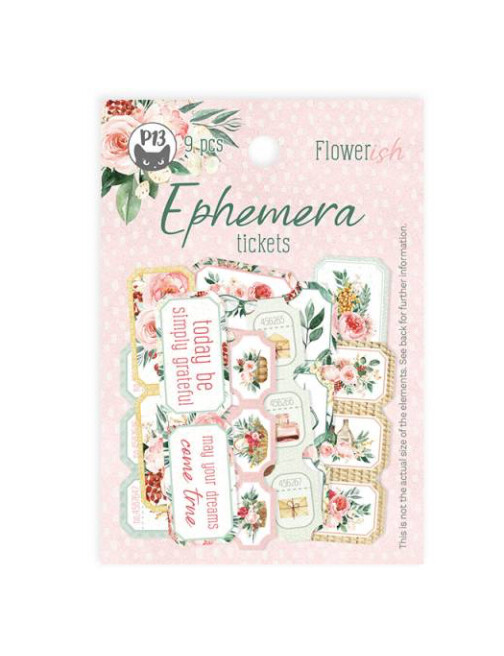 Flowerish - Ephemera Tickets (9pcs)