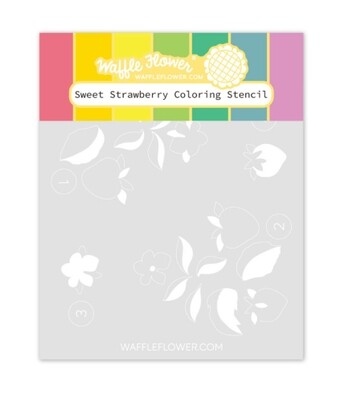 Sweet Strawberry Colouring Stencil