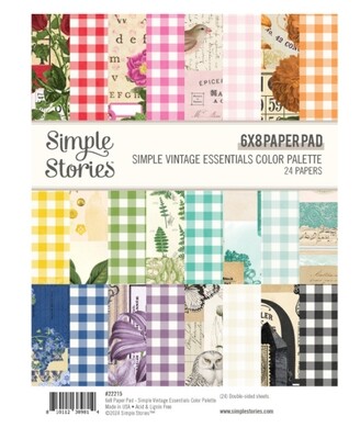 6x8 Simple Vintage Essentials Colour Palette Paper Pad