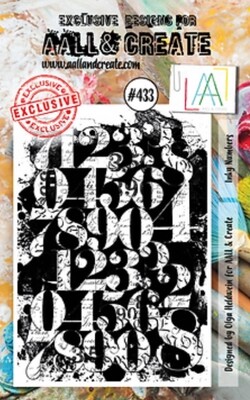 Inky Numbers Clear Stamp Set #433