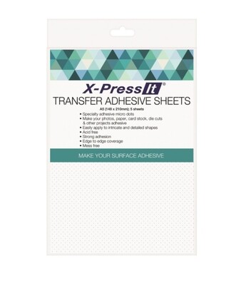 Transfer Adhesive Sheets 5pcs