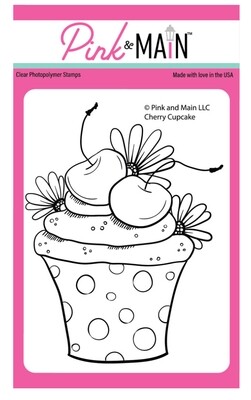 Cherry Cupcake Clear Stamp 1pc