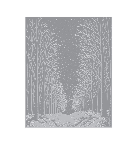 Snowy Night Letterpress Hot Foil Plate Snowy night letterpress hot foil plate