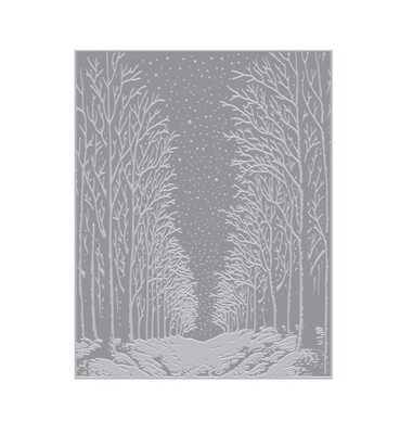 Snowy Night - Letterpress+ Hot Foil Plate