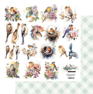 Soul Of Spring 12x12 Sheet - Birds
