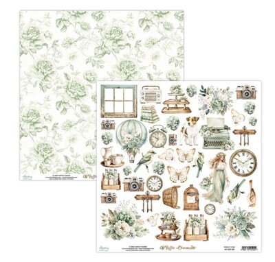 Rustic Charms 12x12 Patterned Paper - Elements Single Sheet