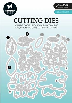 Flower Cluster Essentials 10pcs - Layered Cutting Dies