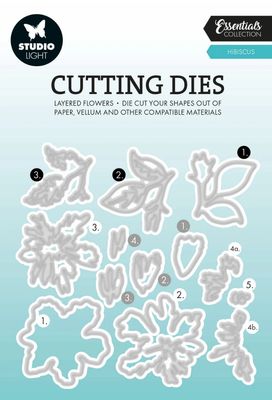 Hibiscus Essentials 13pcs - Layered Cutting Dies