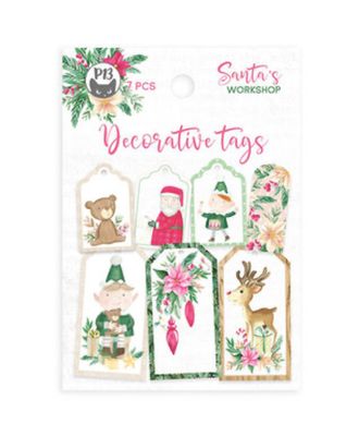 Santa&#39;s Workshop - Tag Set 03 7pcs