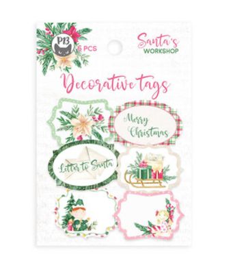 Santa&#39;s Workshop - Tag Set 04 6pcs