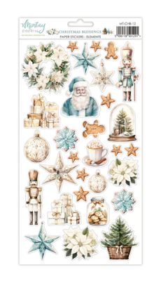 Christmas Blessings Paper Stickers - Elements