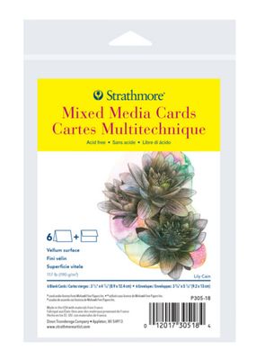 Mixed Media Cards - 3.5&quot; X4.875&quot; 300 Series (6pk)