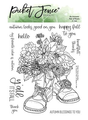 An Autumn Pair Of Boots - Clear Stamp