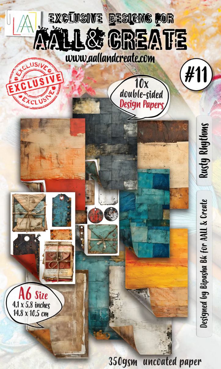 Rusty Rhythms - A6 Design Paper #11