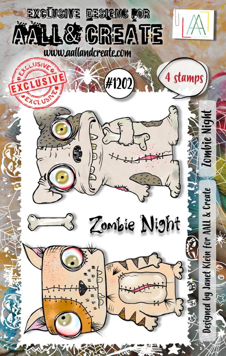 Zombie Night - A7 Stamp Set #1202