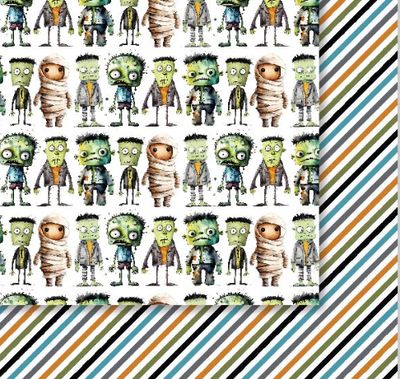 Spooky Halloween - D Double Sided 12x12 Single Sheet