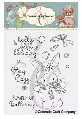 Bundle Up Bunny - Clear Stamp