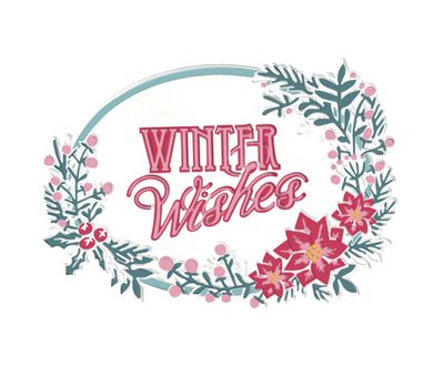 3D Textured Impression A5 Embossing Folder - Winter Wishes