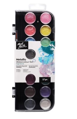 Monte Marte - Metallic Watercolour Set 16pcs