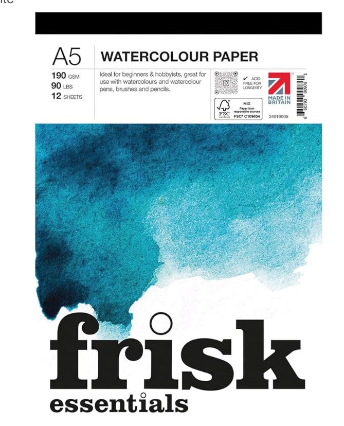 Frisk Essentials A4 Watercolour Paper 190gsm