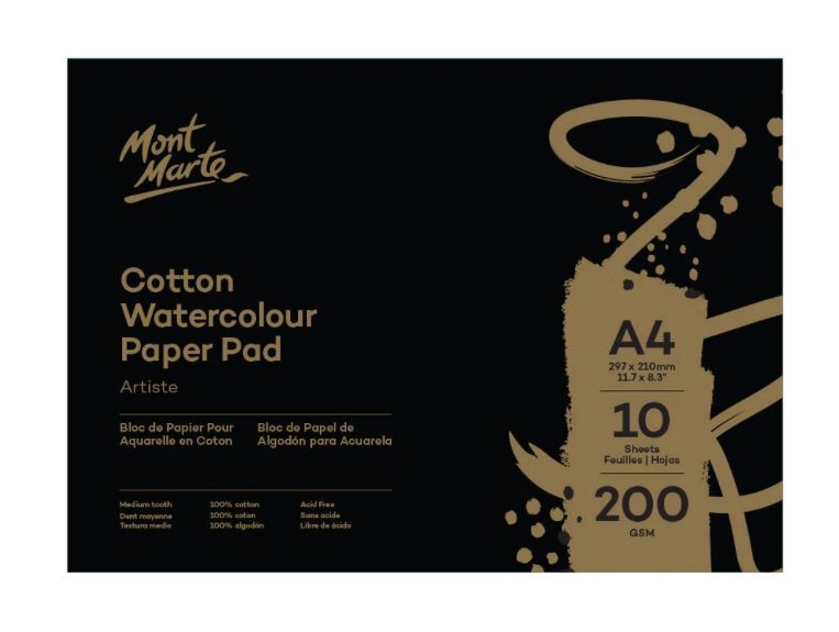 Monte Marte Cotton Watercolour Paper Pad A5