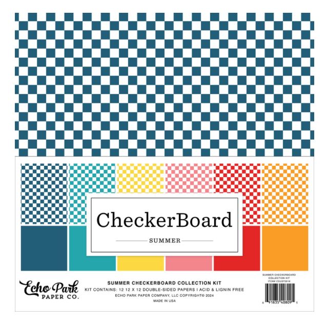 Summer Checkerboard - 12 X12 Collection Kit
